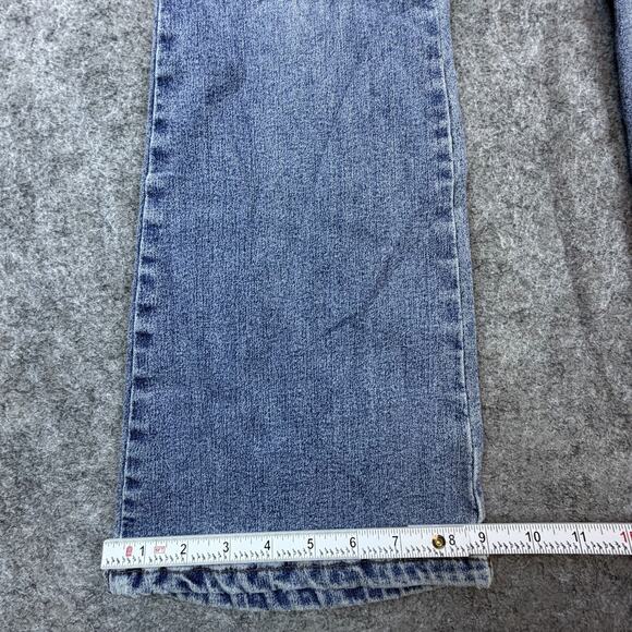 Vintage Y2K Casa Jeans Womens 28 Blue Flare Glitter Sparkle Girly Bow Butterfly - Picture 6 of 11